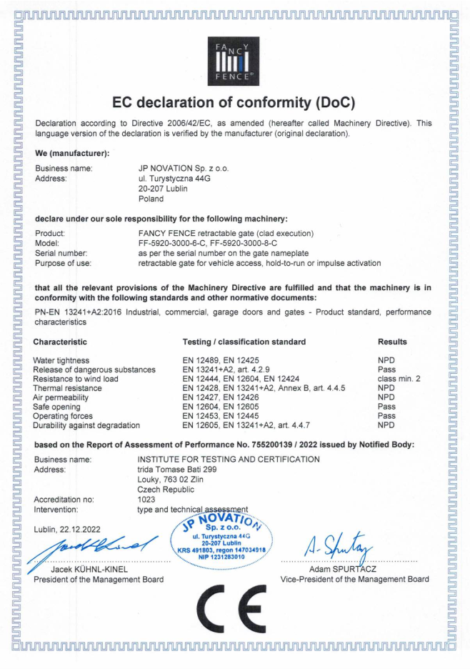 Esecuzione rivestita di recinzione di lusso